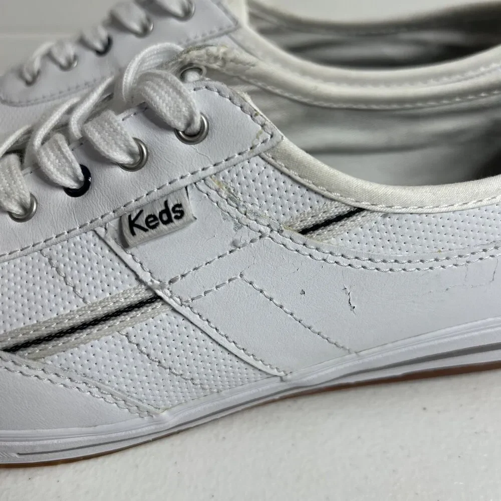 Keds Ortholite Shoes Women’s Size 8.5 White Leather Memory Foam Sneakers